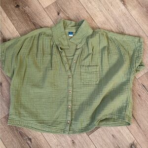 Old Navy Sage Green Button-Down Shirt